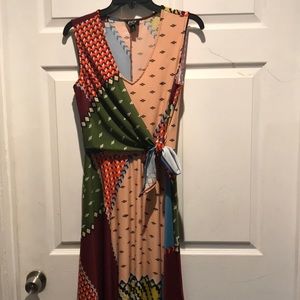 ECI multicolor abstract dress